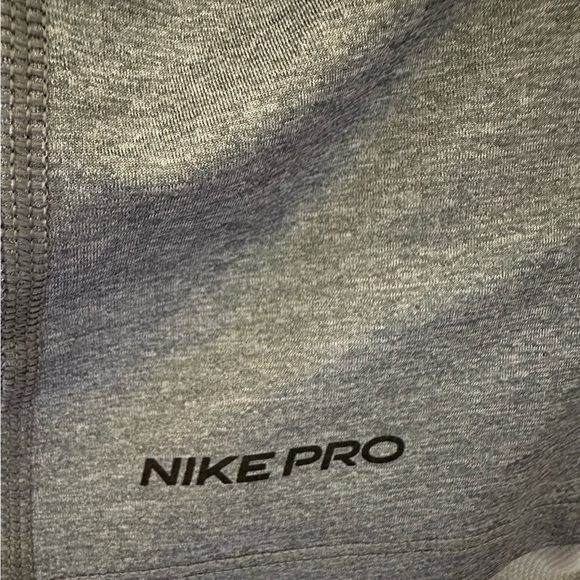 NIKE PRO DRI FIT MENS SLIM FIT L/S TRAINING SHIRT SIZE XL GRAY - Picture 5 of 5